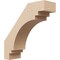 Ekena Millwork 3-inch W x 10-inch D x 10-inch H Pescadero Rough Cedar Woodgrain TimberThane Knee Brace, Primed BRCUR03X10X10PECRCPR - alternate 1